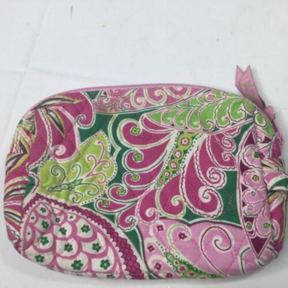 Vera Bradley Cosmetic Bag In Pinwheel Pink Small Travel